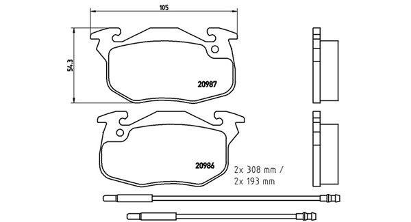 MAGNETI MARELLI Bremžu uzliku kompl., Disku bremzes 363700461044